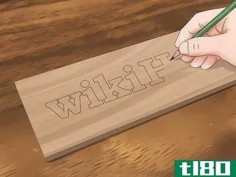 Image titled Carve Wood Letters Step 2