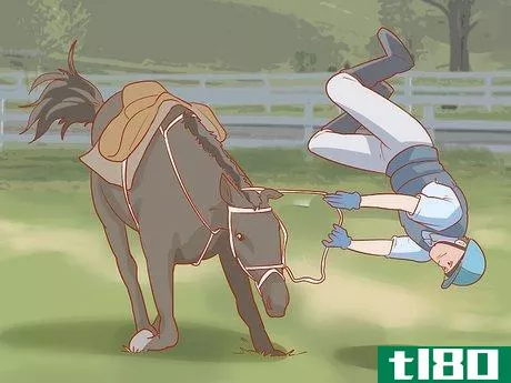 Image titled Avoid Injuries While Falling Off a Horse Step 2