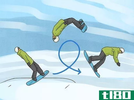 Image titled Backflip on a Snowboard Step 3