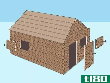 Image titled Build a Miniature Faux Log Cabin Step 13