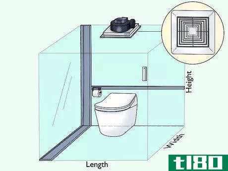Image titled Calculate CFM for Bathroom Fan Step 1