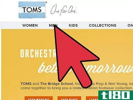 Image titled Buy TOMS Shoes Online Step 2