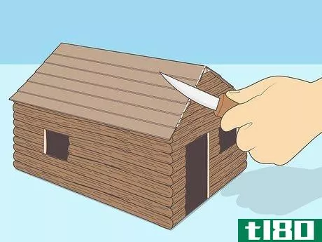 Image titled Build a Miniature Faux Log Cabin Step 14