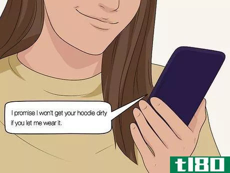 Image titled Ask Your Boyfriend for His Hoodie over Text Step 11