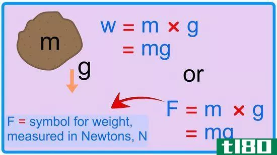 如何根据质量计算重量(calculate weight from mass)