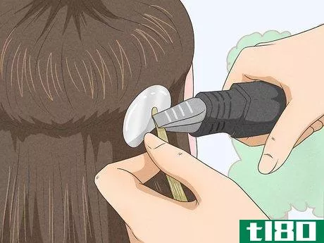 Image titled Apply Pre‐Bonded Hair Extensions Step 5