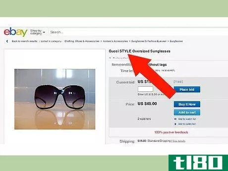 Image titled Avoid Purchasing Faux Designer Sunglasses at eBay Step 12