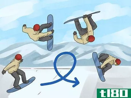 Image titled Backflip on a Snowboard Step 2