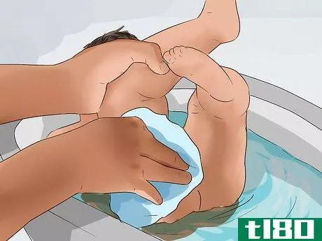 Image titled Bathe a Baby Boy Step 8