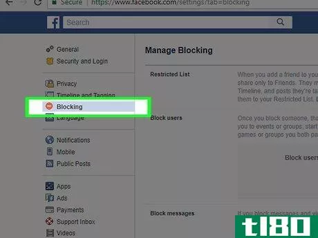 Image titled Block People on Facebook Step 13
