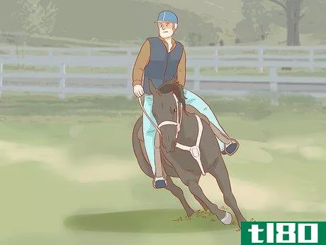 Image titled Avoid Injuries While Falling Off a Horse Step 1