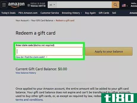 Image titled Apply a Gift Card Code to Amazon Step 6