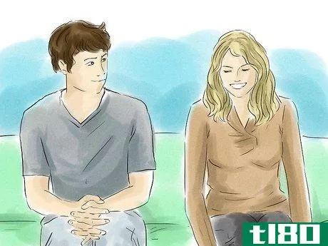 Image titled Determine if a Guy is Nervous Around You Because He Likes You Step 1