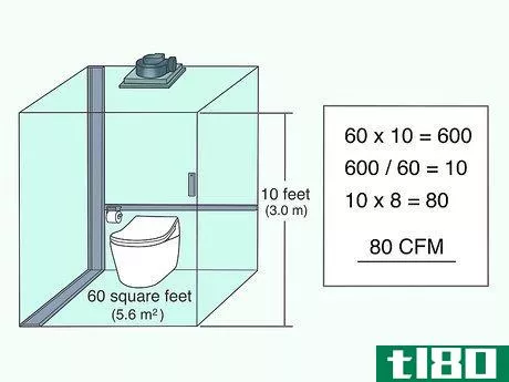 Image titled Calculate CFM for Bathroom Fan Step 4