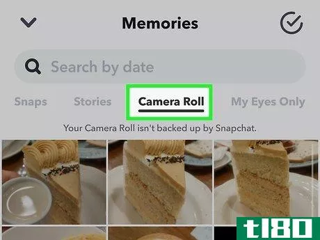 Image titled Back Up Camera Roll in Snapchat Step 12