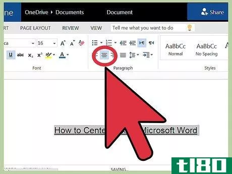 Image titled Center Text in Microsoft Word Step 3