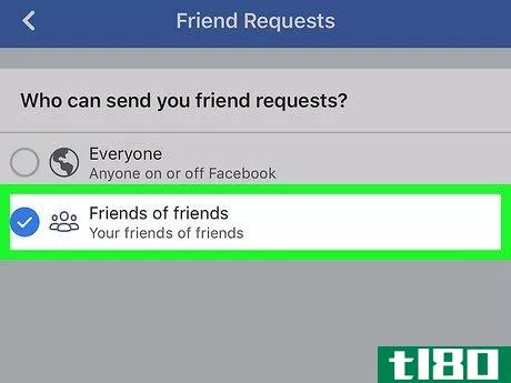 Image titled Block Friend Requests on Facebook Step 14