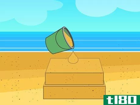 Image titled Build a Big Sandcastle Step 9