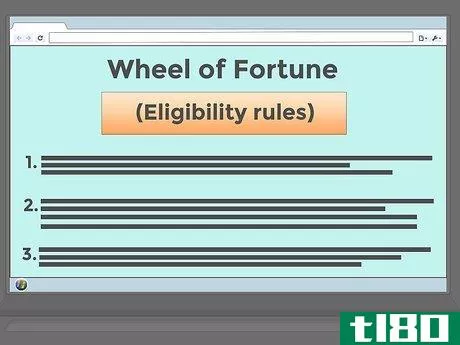 如何成为幸运之轮的参赛者(be a contestant on wheel of fortune)