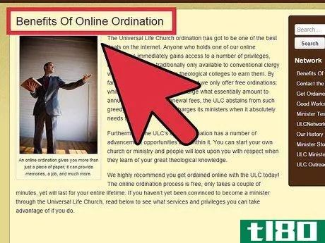Image titled Become an Ordained Minister Online Step 2