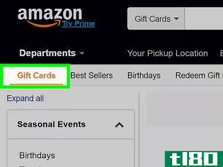 Image titled Buy an Amazon Gift Card on PC or Mac Step 2
