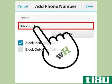 Image titled Block a Number on Blackberry Step 8