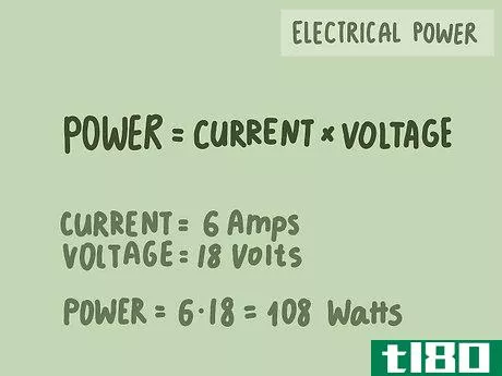 {\text{Power}}={\text{Current}}*{\text{Voltage}}