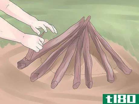 Image titled Build a Teepee Camp Fire Step 4