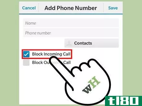 Image titled Block a Number on Blackberry Step 6