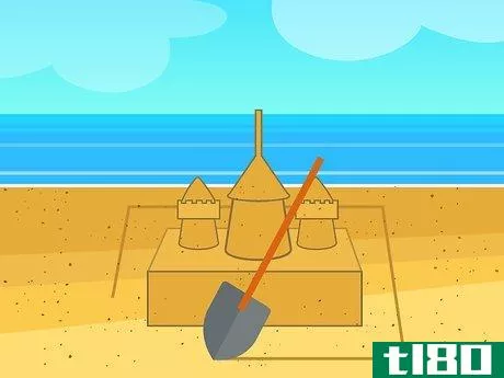 Image titled Build a Big Sandcastle Step 17