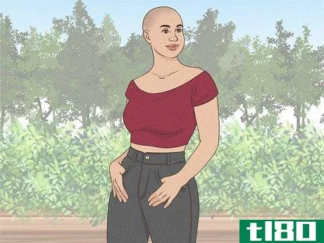 Image titled Be a Bald and Beautiful Woman Step 2