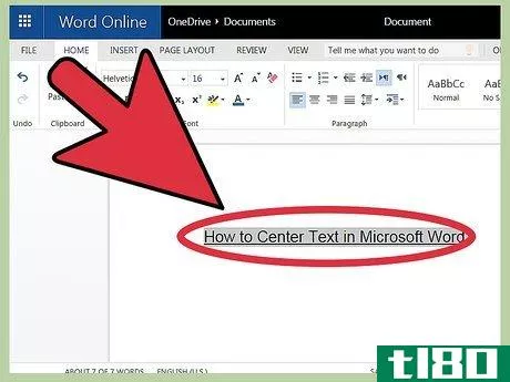 Image titled Center Text in Microsoft Word Step 1