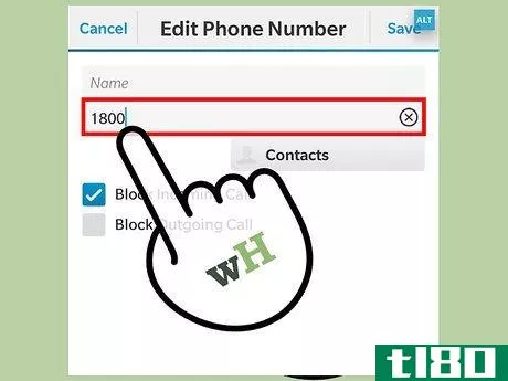 Image titled Block a Number on Blackberry Step 7