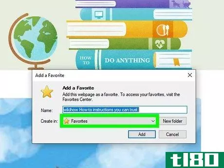 Image titled Bookmark a Website on Windows 10 Step 19