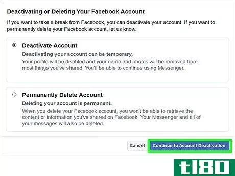 Image titled Block Access to Your Facebook Account Temporarily Step 13