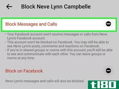 Image titled Block Calls on Messenger Step 5
