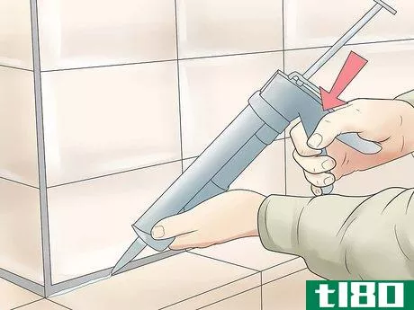 Image titled Caulk Shower Enclosures Step 10