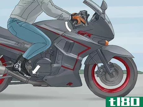 Image titled Brake Properly on a Motorcycle Step 9