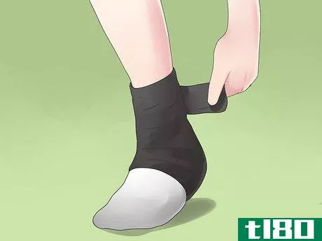 Image titled Tape a High Ankle Sprain Step 12