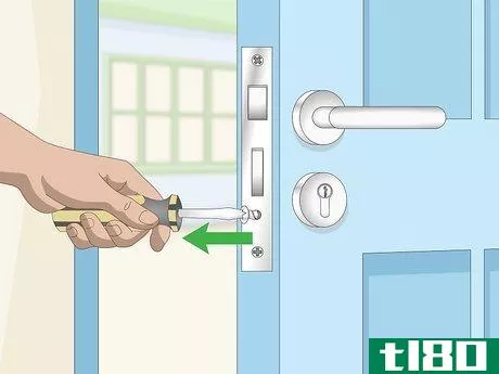 Image titled Change a Lock Cylinder Step 1