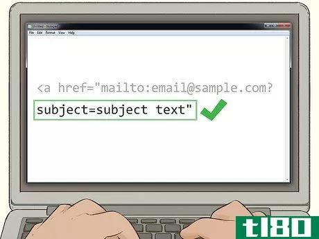 Image titled Create an Email Link in HTML Step 4