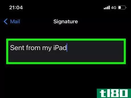 Image titled Change the Email Signature on an iPad Step 5
