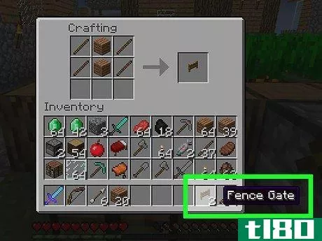 Image titled Craft a Fence in Minecraft Step 4