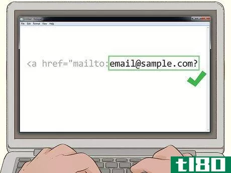 Image titled Create an Email Link in HTML Step 3