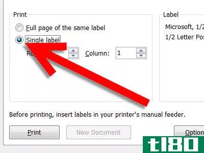 Image titled Create and Print Labels for a Single Item or Address in Microsoft Word Step 3Bullet3