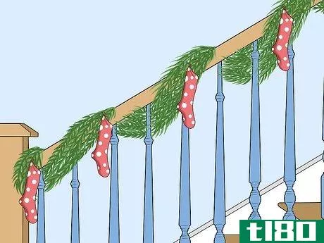 Image titled Decorate Stairs for Christmas Step 10