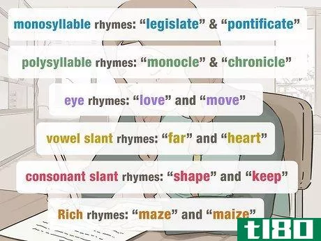 Image titled Create a List of Rhyming Words for a Poem or Song Step 8
