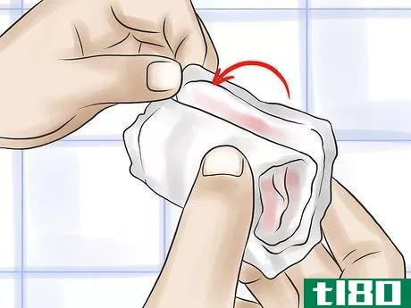 Image titled Change a Sanitary Pad Step 4