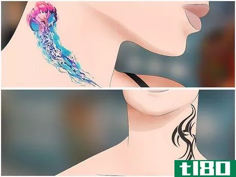 Image titled Choose a Neck Tattoo Design Step 1