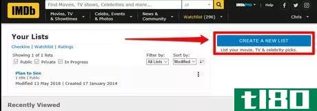 Image titled Create a Custom List on IMDb Method 2 Step 3.png